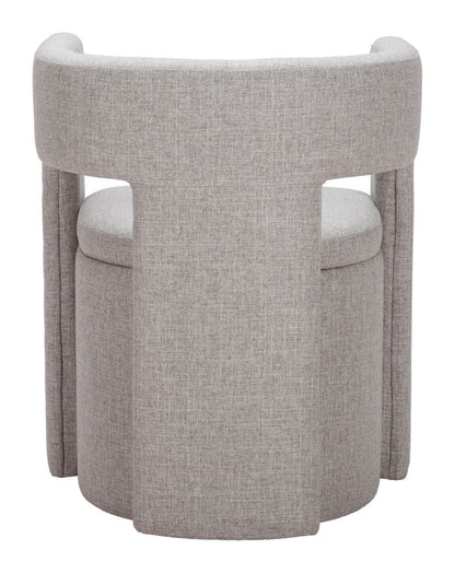 Papua Grey Performance Fabric Dining Chair