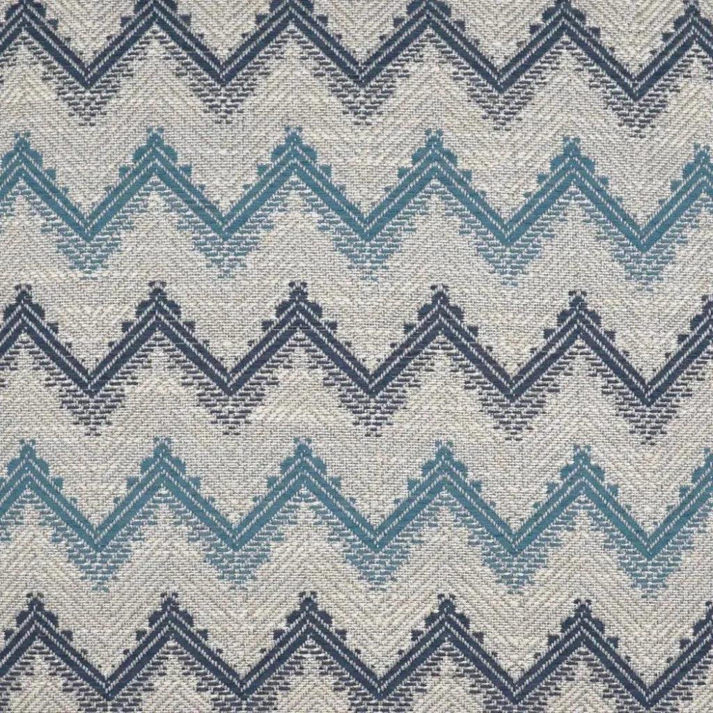 Parquet Blue Chevron Blue Large Throw Pillow Insert