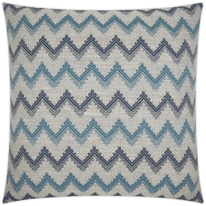 Parquet Blue Chevron Blue Large Throw Pillow Insert