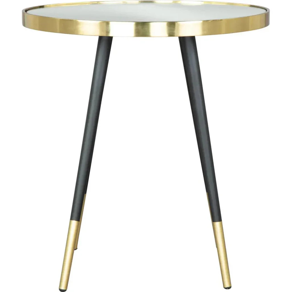 Particle Side Table Black & Gold