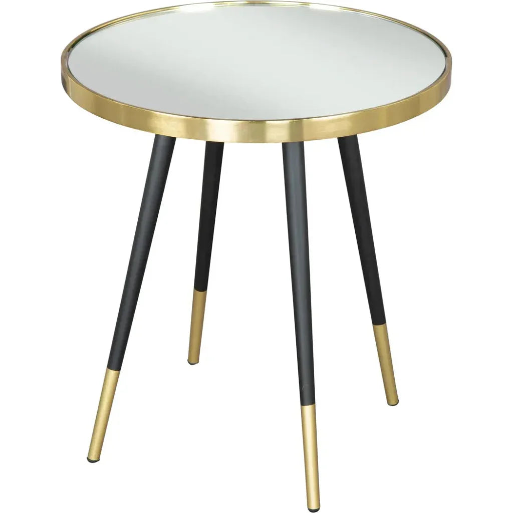 Particle Side Table Black & Gold