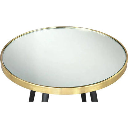 Particle Side Table Black & Gold