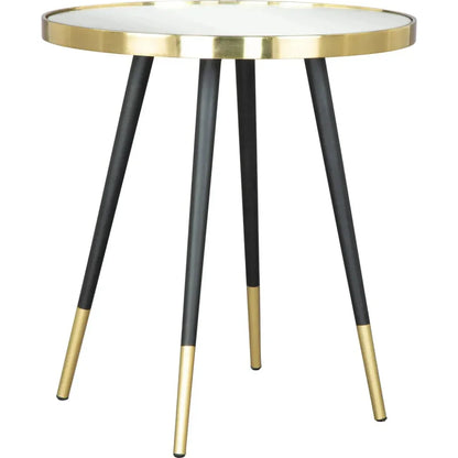 Particle Side Table Black & Gold