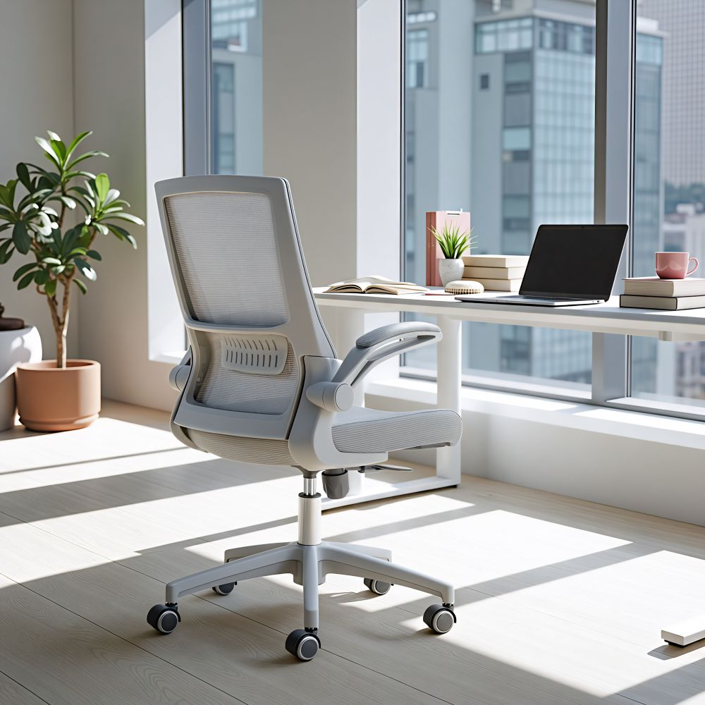 Pater Grey Mesh Fabric Office Chair