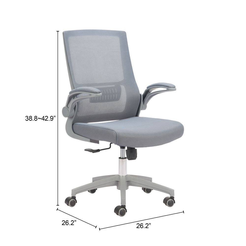 Pater Grey Mesh Fabric Office Chair