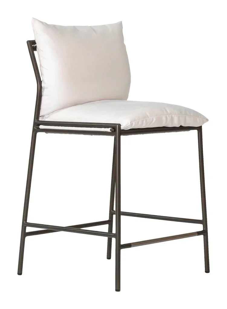 Patinero Charcoal Finish Patio Counter Chair