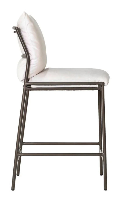 Patinero Charcoal Finish Patio Counter Chair
