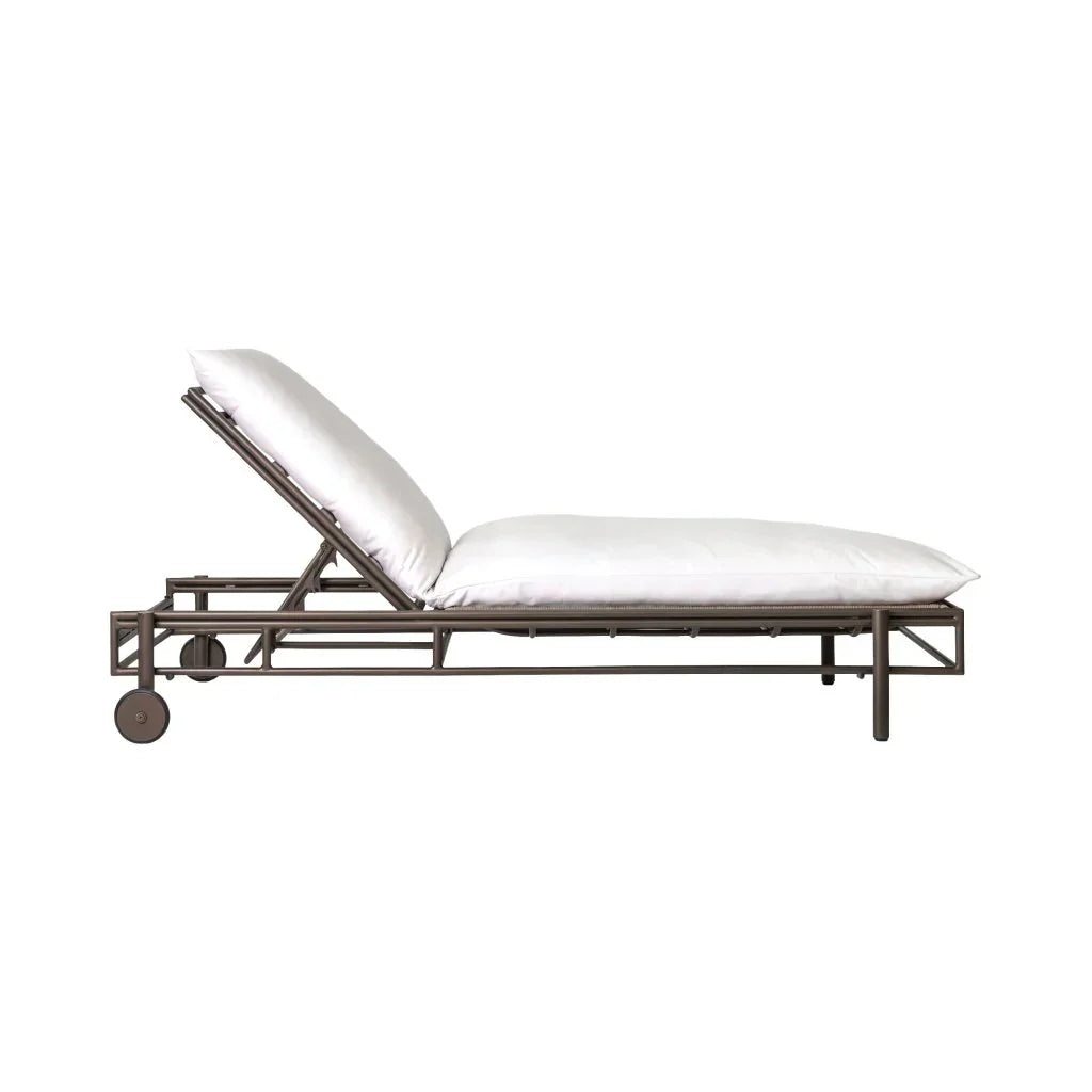 Patinero Charcoal Satin Patio Pool Chaise (Set Of 2)