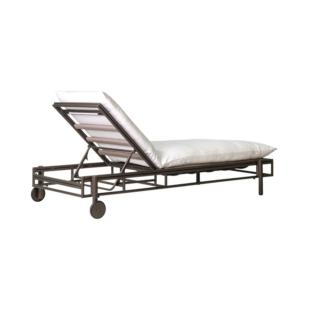 Patinero Charcoal Satin Patio Pool Chaise (Set Of 2)