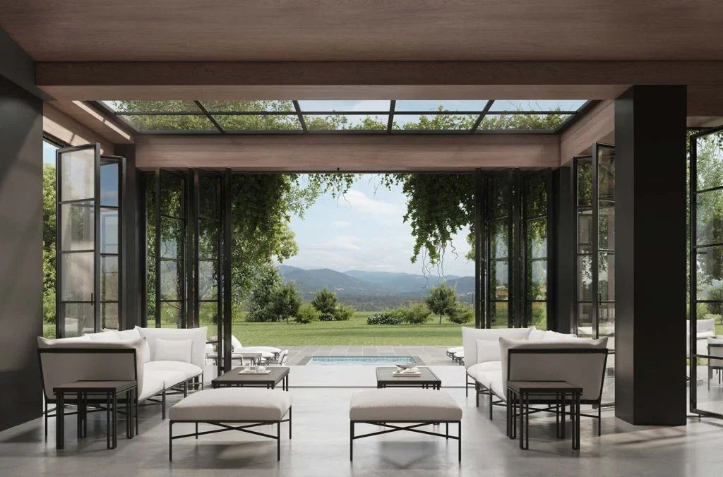 Patinero Smooth Charcoal Design Patio Bench