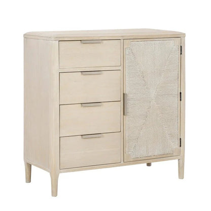 Pearl Asymmetrical Door Wood Chest