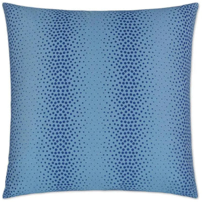Pearl Azure Blue Throw Pillow With Insert