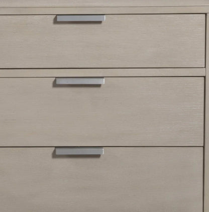 Pearl Six Drawer Dresser and Landscape Wood Mirror