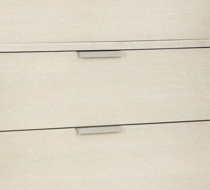 Pearl Six Drawer Dresser and Woven Round Mirror