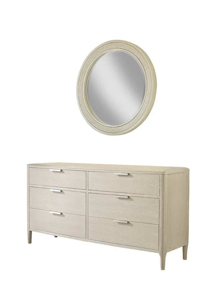 Pearl Six Drawer Wood Dresser