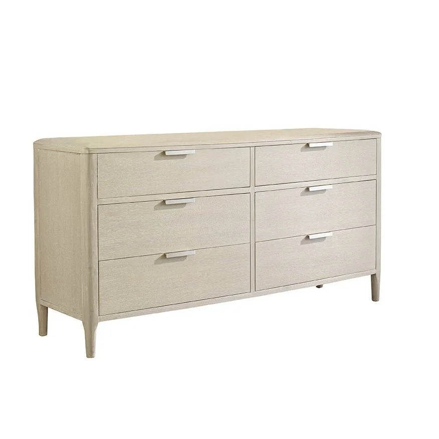 Pearl Six Drawer Wood Dresser
