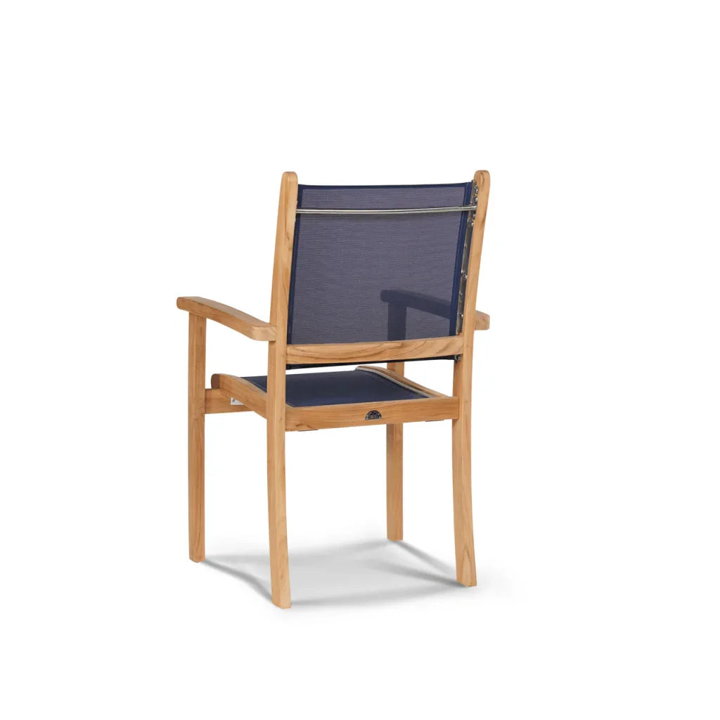 Pearl Teak Patio Square Dining Set 5PC
