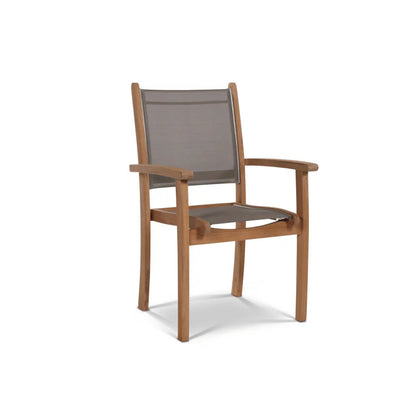 Pearl Teak Patio Square Dining Set 5PC