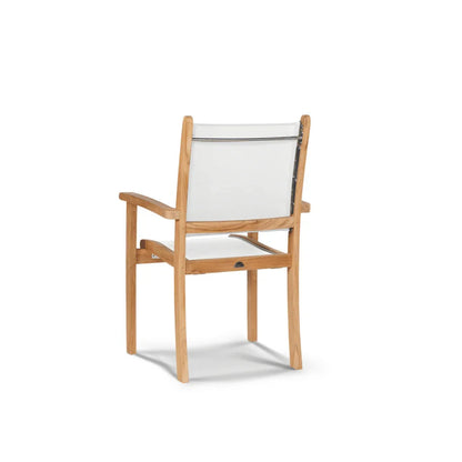 Pearl Teak Patio Square Dining Set 5PC
