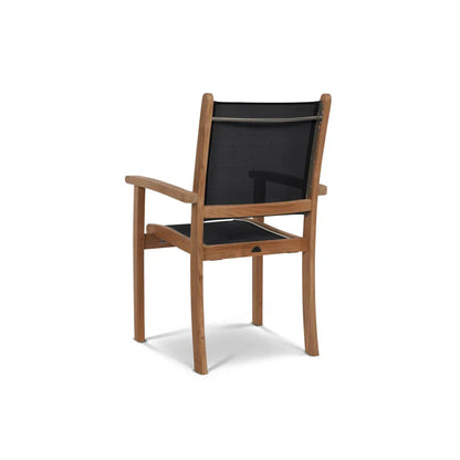 Pearl Teak Patio Square Dining Set 5PC