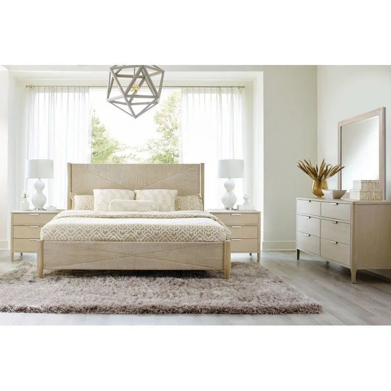 Pearl Three Drawer Wood Nightstand and USB port