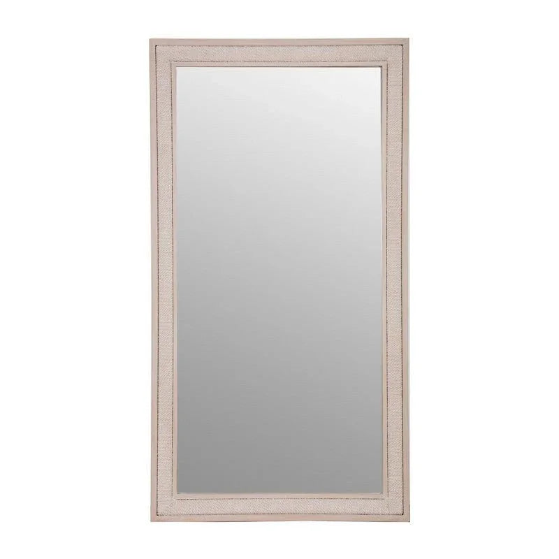 Pearl Wood Framed Floor Mirror