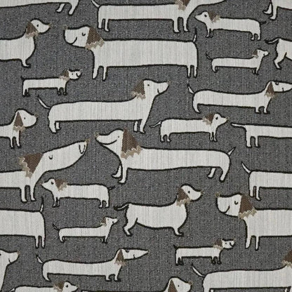 Pencil Pups Animal Grey Large Throw Pillow Insert