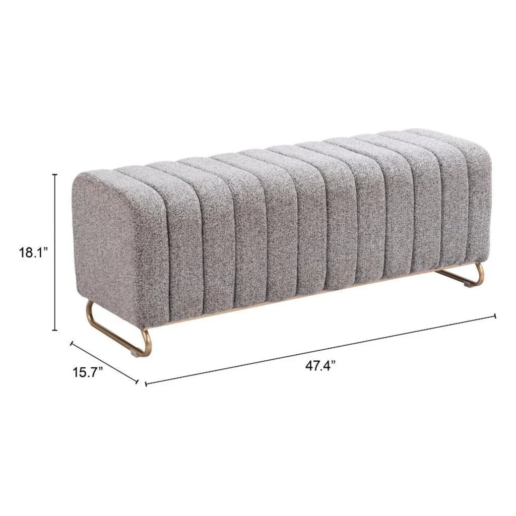 Pender Stone Gray Bench