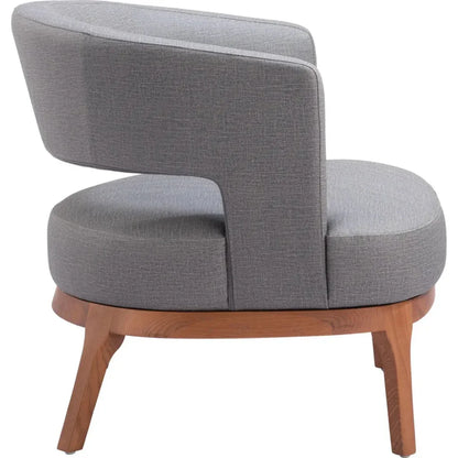 Penryn Wood Slate Gray Accent Arm Chair