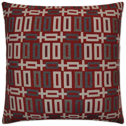 Penthouse Red Throw Pillow With Insert