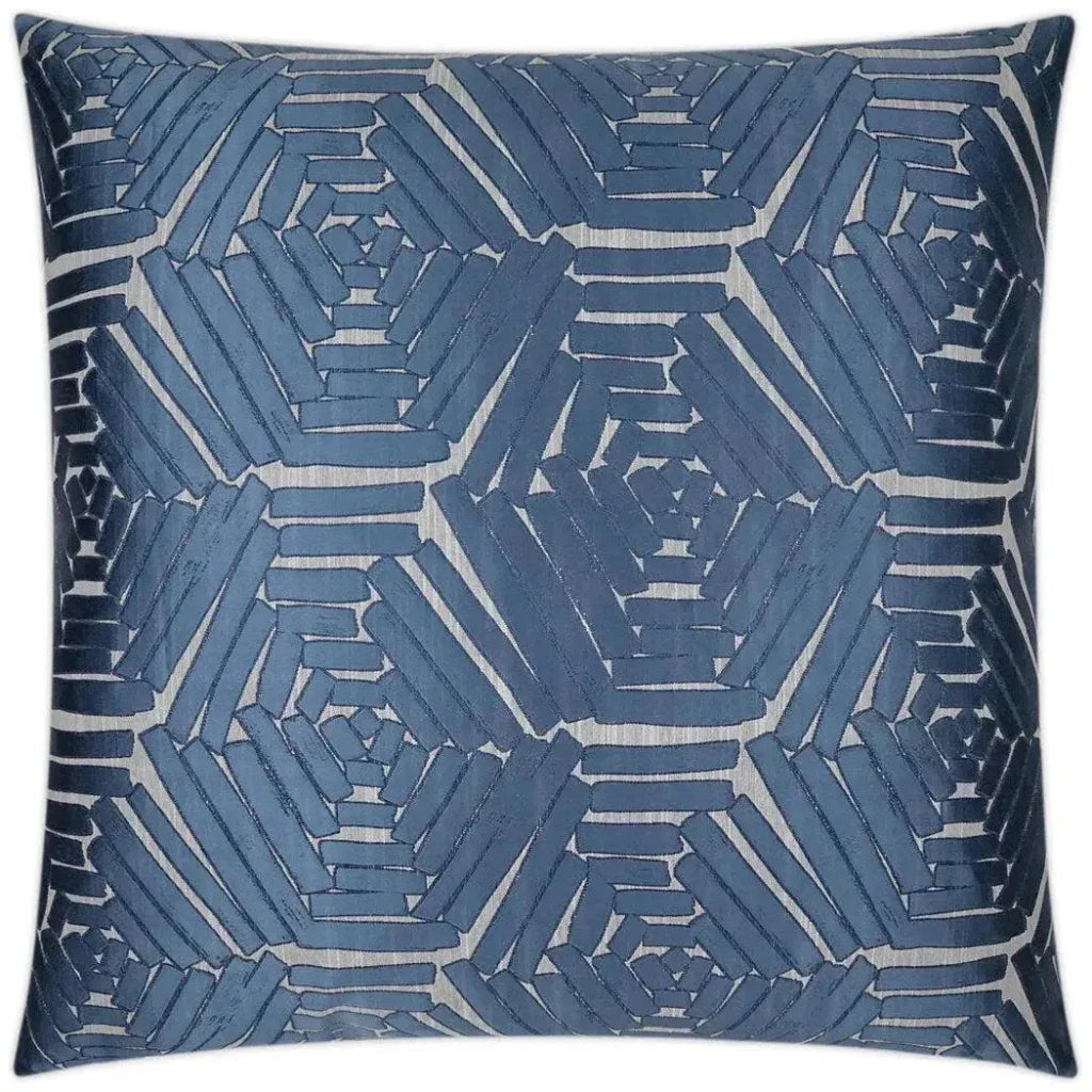 Percy Blue Blue Throw Pillow With Insert