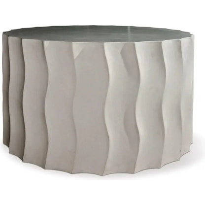 Perpetual Wave Slate Grey Outdoor Accent Table