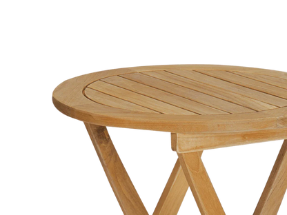 Perrie Teak Patio Round Side Table