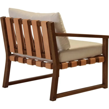 Peyton Vegetable Tanned Leather Accent Chair