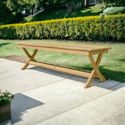 Picnic 3-Person Teak Outdoor Bench