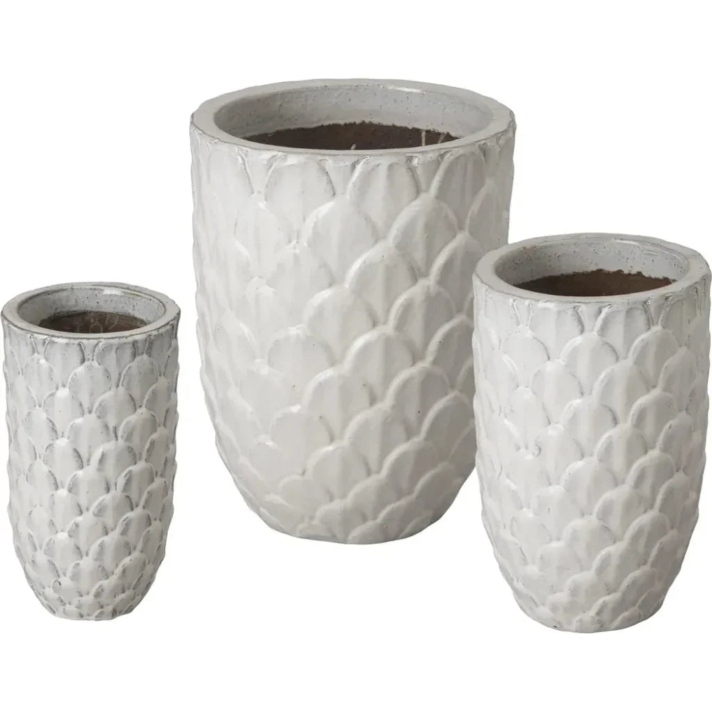 Pinecone Ceramic Planter