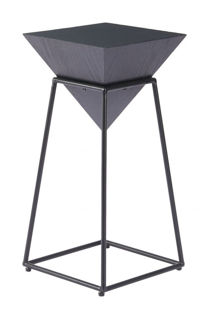 Pira Steel Base Black Side Table