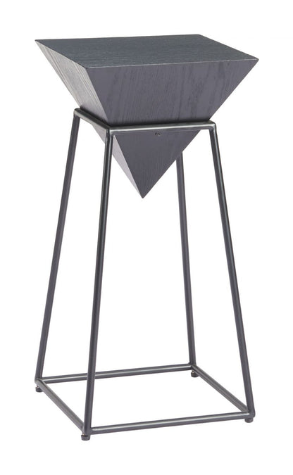 Pira Steel Base Black Side Table