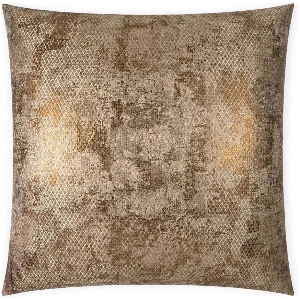 Pitone Bronze Glam Bronze Large Throw Pillow Insert