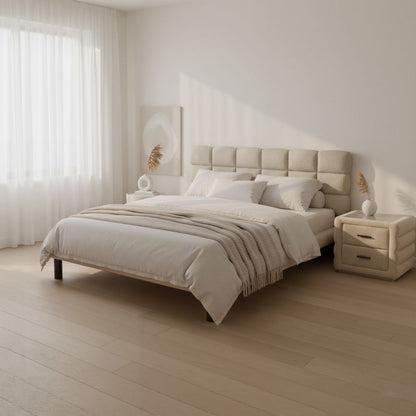 Placid Shearling Fabric Bed