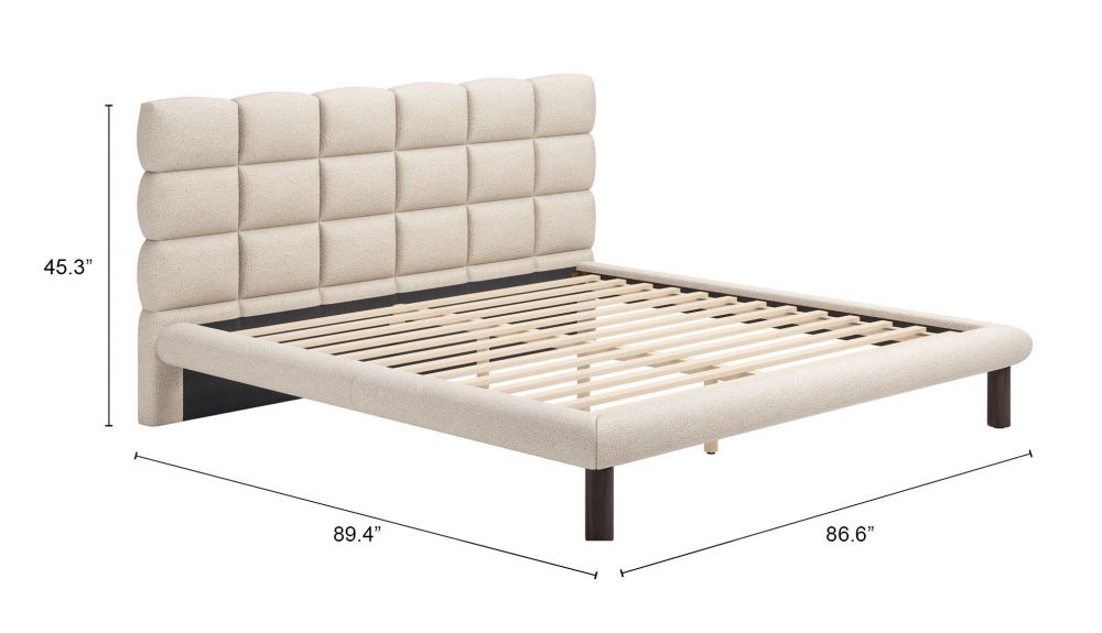 Placid Shearling Fabric Bed