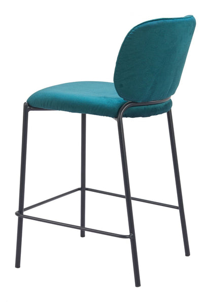 Plat Sumptuous Velvet Counter Stool 2PC