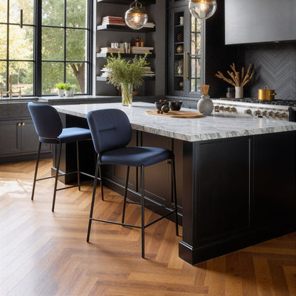 Plat Sumptuous Velvet Counter Stool 2PC