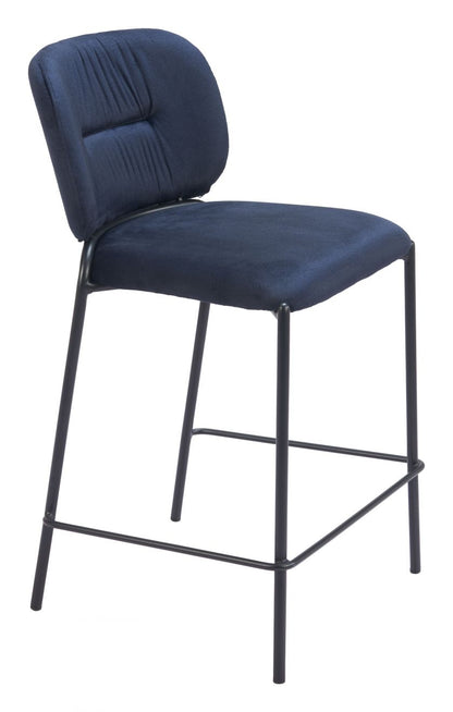 Plat Sumptuous Velvet Counter Stool 2PC