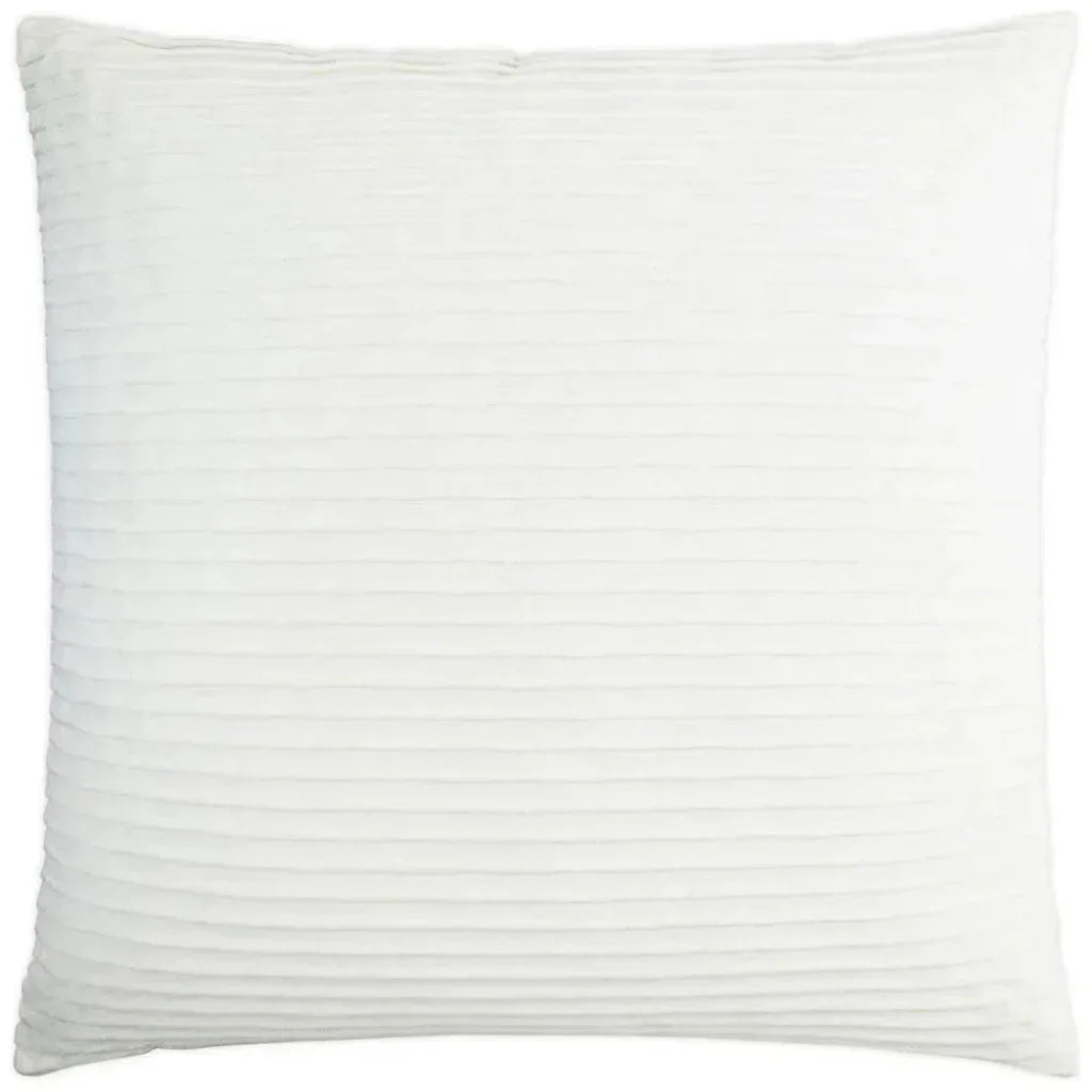 Pleatte Coconut White Throw Pillow Insert