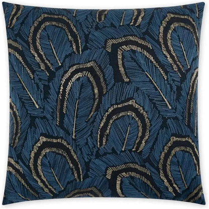 Plumage Blue Throw Pillow With Insert