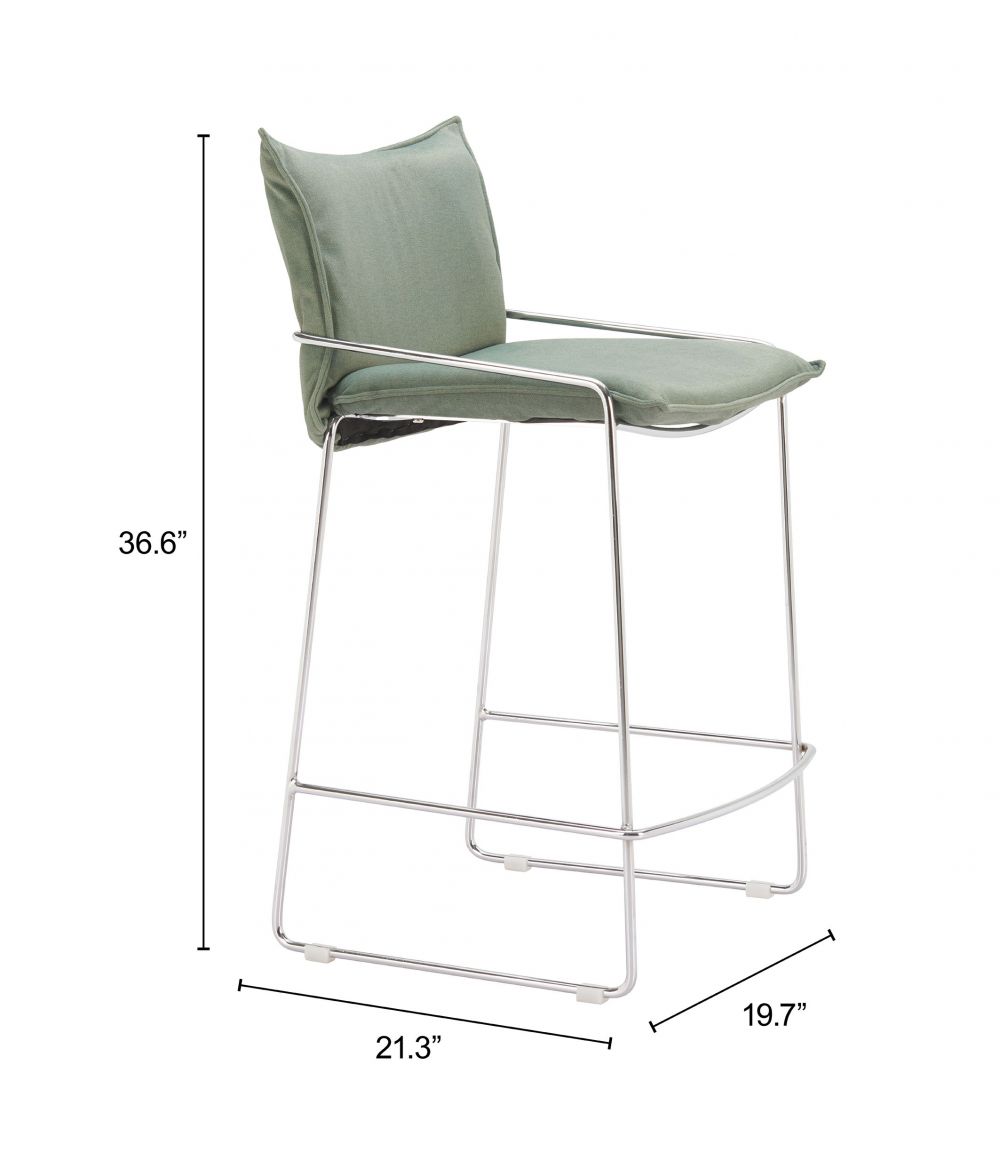 Pola Faux Leather Counter Stool