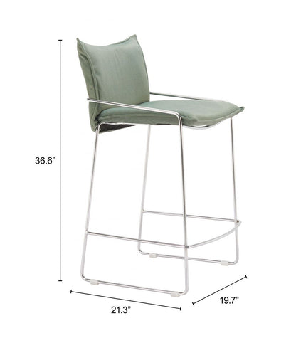 Pola Faux Leather Counter Stool
