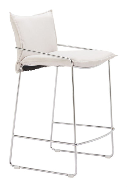 Pola Faux Leather Counter Stool