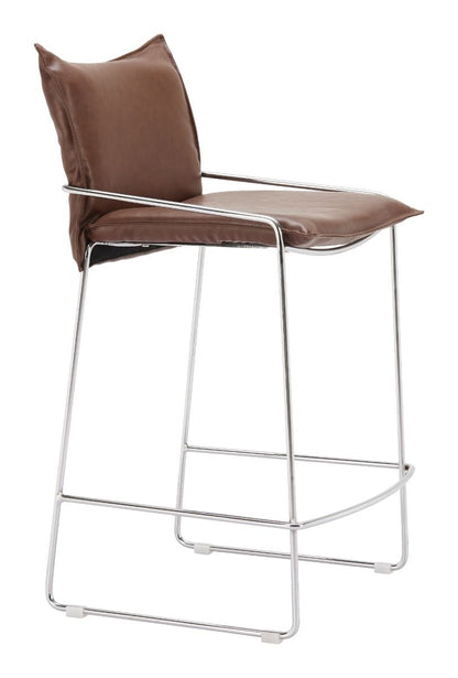 Pola Faux Leather Counter Stool